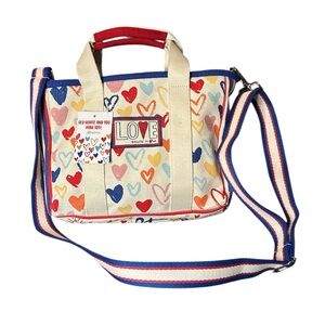NWT Brighton red white and you mini tote